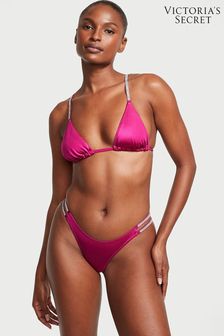 Rose à baies blush - Haut de bikini de bain Victoria’s Secret à bretelles brillantes (K67645) | €58