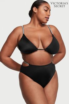 Nero Black - Victoria's Secret Shine Strap Swim Bikini Bottom (K67651) | kr530
