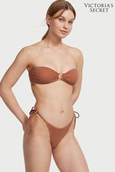 Victoria's Secret Toasted Sugar Brown Brazilian Shimmer Swim Bikini Bottom (K67674) | €36
