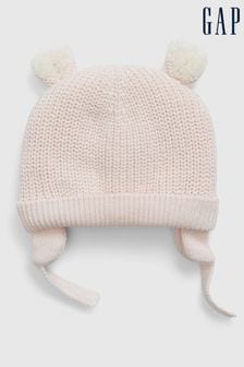 Rosa - Gap Baby Beanie Mütze gefüttert mit Sherpa Fleece (K68023) | 23 €