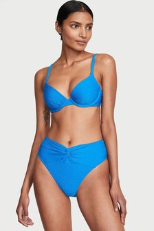 Victoria's Secret Shocking Blue Fishnet High Leg Swim Bikini Bottom (K68513) | kr460