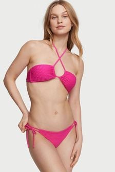 Victoria's Secret Forever Pink Fishnet Tie Side Swim Bikini Bottom (K68531) | kr325