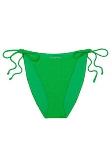 Victoria's Secret Green Fishnet Tie Side High Leg Swim Bikini Bottom (K68533) | kr325