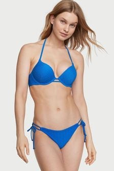 Victoria's Secret Shocking Blue Fishnet Tie Side Swim Bikini Bottom (K68536) | kr460