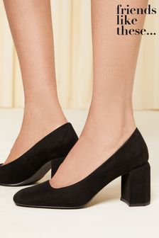 Friends Like These Square Toe Block Heel Court