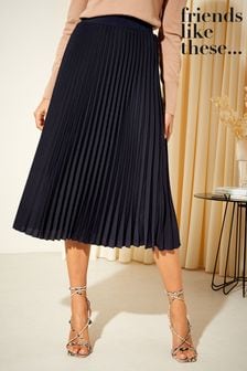 Friends Like These Pleat Summer Midi Skirt