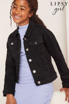 Lipsy Black Denim Western Jacket (From 3-16yrs) (K69928) | 145 SAR - 197 SAR