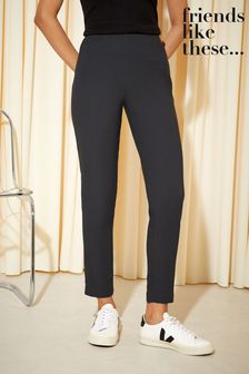 Friends Like These Charcoal Grey Petite Sculpting Stretch Trousers (K70038) | €30