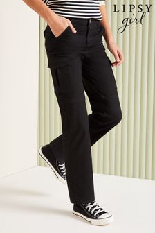 Lipsy Black Cargo Trousers (From 2-16yrs) (K70160) | €26 - €36