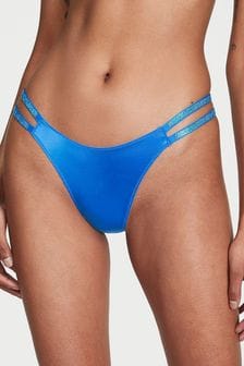Victoria's Secret Shocking Blue Thong Shine Strap Knickers (K70192) | €29