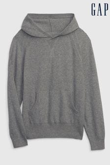 Siva - Gap pulover s kapuco in žepom Cashsoft (K70403) | €40