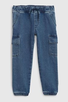 Gap джинсовые спортивные брюки-карго Washwell (12 мес. - 5 лет) (K70447) | €33