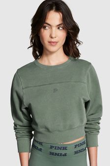 Victoria's Secret PINK Fresh Forest Green Fleece Crewneck Sweatshirt (K70653) | €45