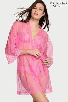 Victoria's Secret Tickled Pink Boho Floral Embroidered Dressing Gown (K70662) | €68