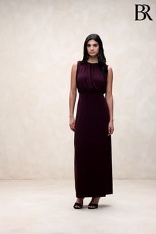 Burgundy - Banana Republic Aura Jersey Maxi Dress (K70675) | kr1 650
