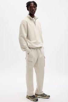 Cream - Gap Heavyweight Cargo Sweat Trousers (K70709) | kr920