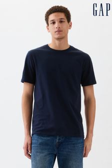 Темно-синий - Мягкая футболка с короткими рукавами и круглым вырезом Gap Everyday (K70722) | €13