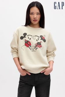 Gap Beige Disney Graphic Crew Neck Sweatshirt (K70801) | kr550