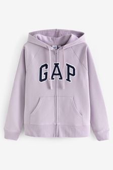 Gap Purple Logo Zip Up Hoodie (K70804) | €40