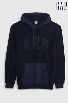 Bleu - Gap Sweat à capuche Profleece Arch à logo (K70874) | €41