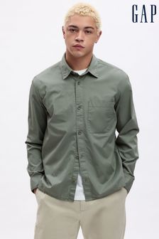 Gap Green Poplin Long Sleeve Shirt (K70899) | kr519