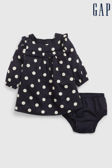 Gap Langärmeliges, gepunktetes Kleid (Babys - 24 Monate) (K70969) | 47 €