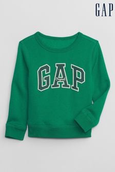 Verde - Sudadera con cuello redondo y logo de Gap (12meses-5años) (K70992) | 21 €