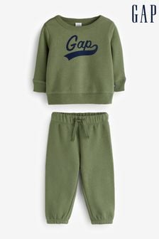 Verde - Conjunto de pantalón y sudadera con logo de Gap (12meses-5años) (Q71006) | 42 €