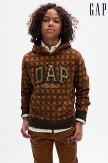 Коричневый - Детская толстовка с логотипом Gap Dapper Dan (4-13 лет) (K71012) | €46