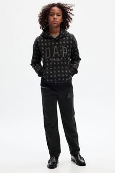 Czarny - Joggery dziecięce Gap Dapper Dan z logo (4-13 lat) (K71035) | 175 zł