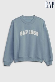 Blau - Gap 1969 Arch Sweatshirt mit Logo (4-13yrs) (K71039) | 39 €
