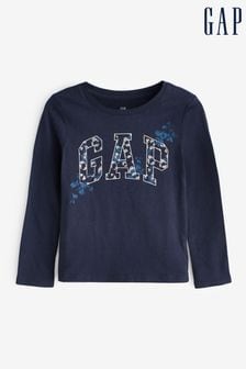 Gap Blue Logo Crew Neck Long Sleeve T-Shirt (4-13yrs) (K71049) | 15 €