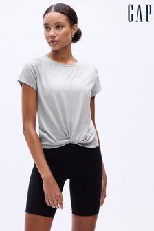 Серебряный - футболка с короткими рукавами и круглым вырезом Gap Cool Dry (K71076) | €34