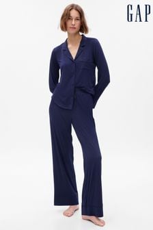 Bleumarin - Pantaloni de pijama din modal Gap Lenzing (K71170) | 179 LEI