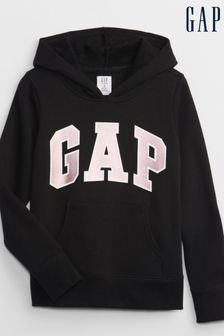 Gap Black/Rose Metallic Logo Hoodie (4-13yrs) (K71231) | €22.50