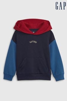 Blau - Gap 1969 Kapuzensweatshirt in Blockfarben mit Logo (12 Monate bis 5 Jahre) (K71265) | 28 €