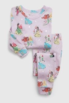 Gap Purple Disney Organic Cotton Princess Pyjama Set (12mths-5yrs) (K71287) | €22.50