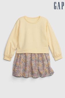 Gap Yellow 2-in-1 Sweatshirt Dress (6mths-5yrs) (K71329) | €22