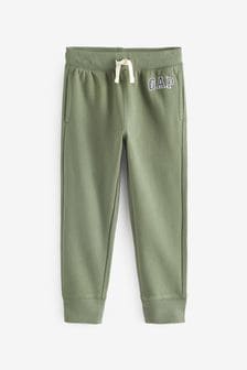 Verde kaki - Pantaloni de sport căptușită cu Slim Fit și logo Gap (4-13ani) (K71335) | 107 LEI