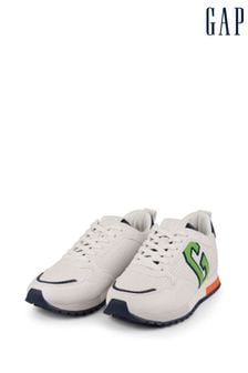 Gap White and Green New York Low Top Trainers (K71782) | €80