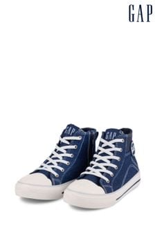 Gap Navy Blue Houston Denim High Top Trainers -  Kids (K72002) | €53