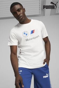 Puma White BMW M Motorsport ESS Logo T-Shirt (K72155) | kr454