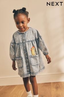 Blue jean dresses for girls sales