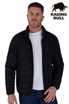 Raging Bull Midweight Puffer Black Jacket (K72306) | €192