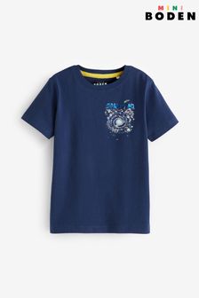 Boden Blue Relaxed Printed T-shirt (K72381) | ￥3,350 - ￥3,700