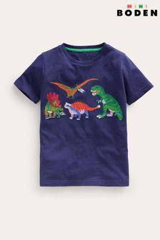 T-shirt Boden Small Superstitch Dinosaur