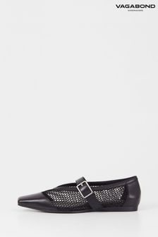Черный - Vagabond Shoemakers Wioletta Leather/mesh Mary Jane White Shoes (K72435) | €119