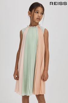 Reiss Pink Pixie 9-13 yrs Pleated Ruffle Dress (K72437) | $134