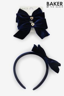 Baker by Ted Baker Girls Back to School Navy Three Piece Multipack (K72459) | kr380