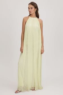 Florere Lace Pleated Maxi Dress (K72498) | €329